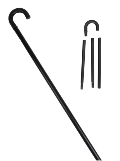 Black Plastic Walking Stick