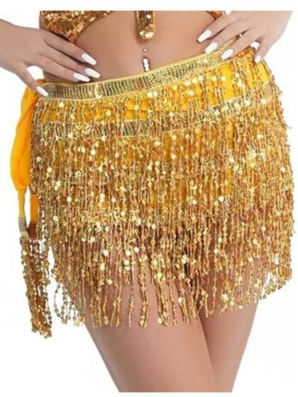 Gold Sequin Skirt!