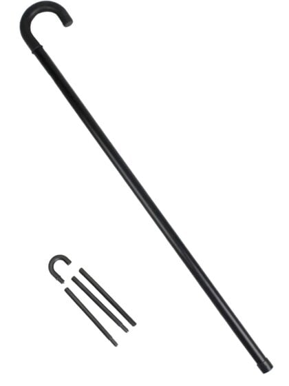 Black Plastic Walking Stick