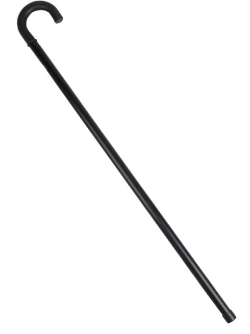 Black Plastic Walking Stick