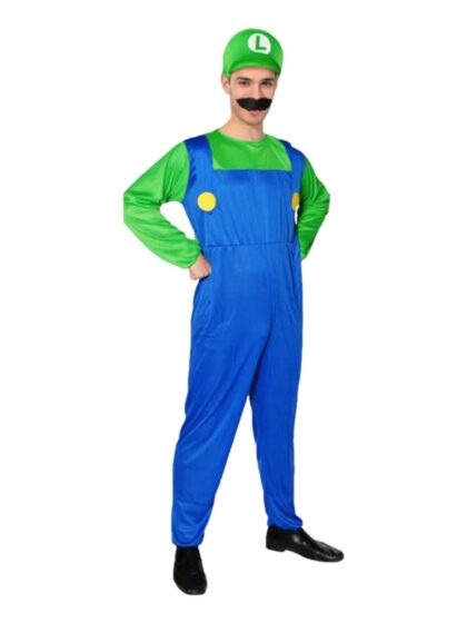 Luigi Green Plumber Costume