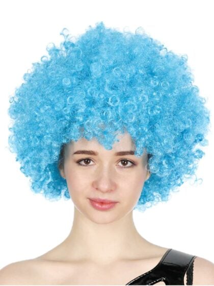 Aqua Blue Clown Wig