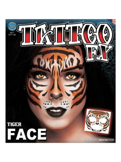 Tiger Face Temporary Tattoo