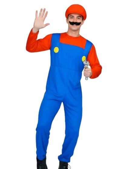 Mario Red Plumber Costume