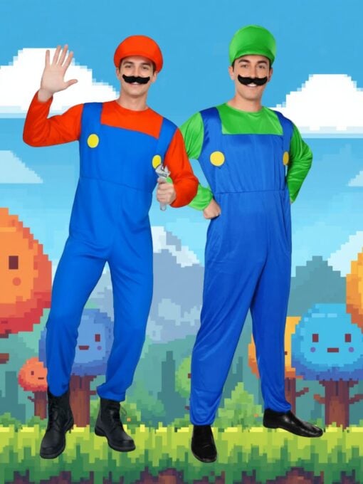 Mario and luigi plumber costumes