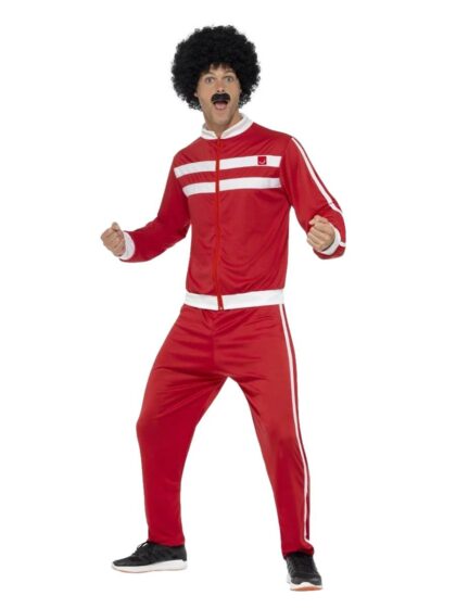Red 80s Tracksuit Costume