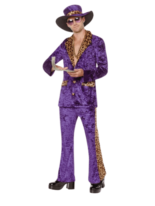 70s Purple Funky Guy Costume