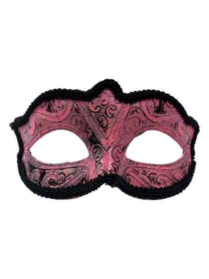 Pink Glitter Masquerade mask