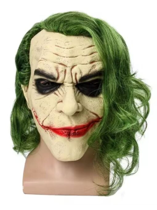 Joker Mask - Latex Mask with Hair - Image 3