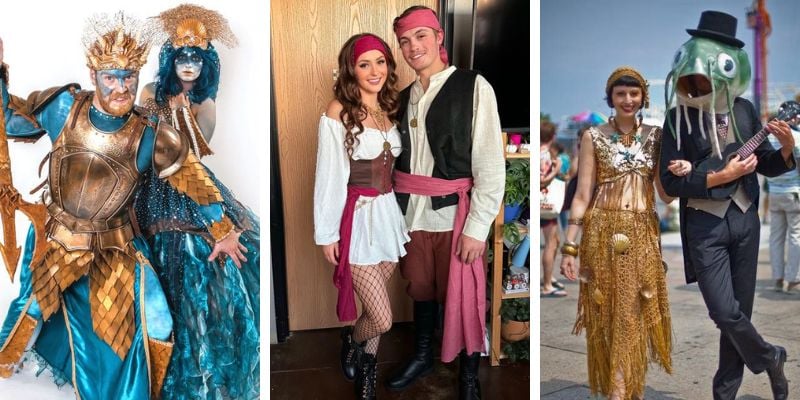 Pirate and sea costumes