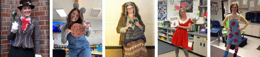 easy book week teacher costumes