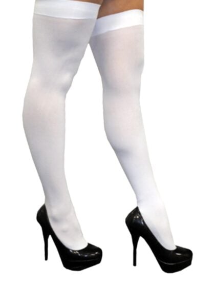White Thigh High Socks