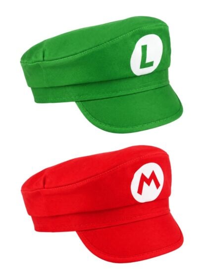Mario and Luigi hats
