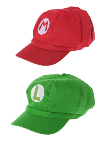 Mario and Luigi hats