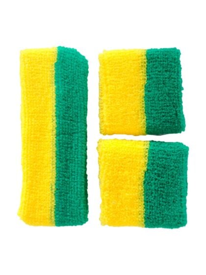 Green and Gold Sweatbands