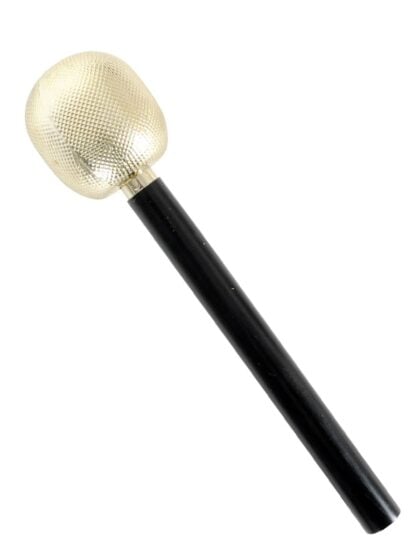 Gold Microphone Prop