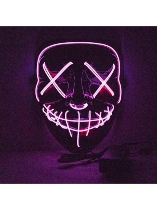 The Purge LED Mask - Pink - Image 2