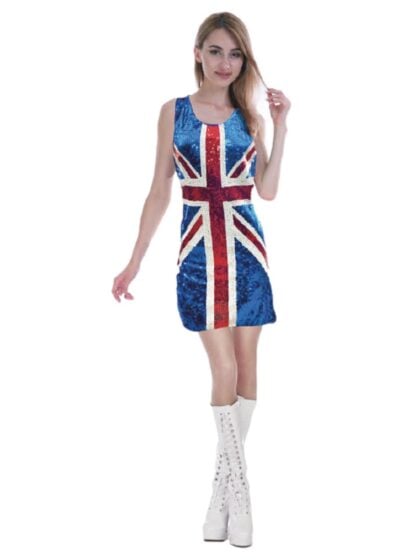 Ginger Spice Sequin Costume