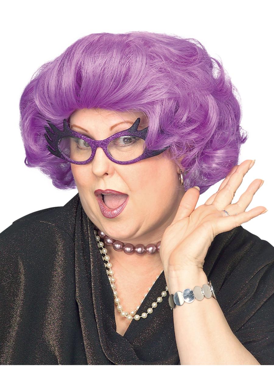 The Dame Purple Wig