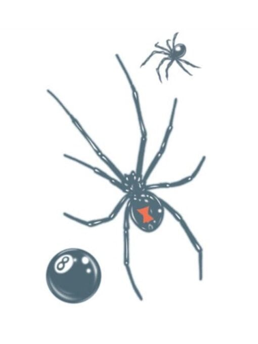 FX Temporary Tattoos Black Widow - Image 2