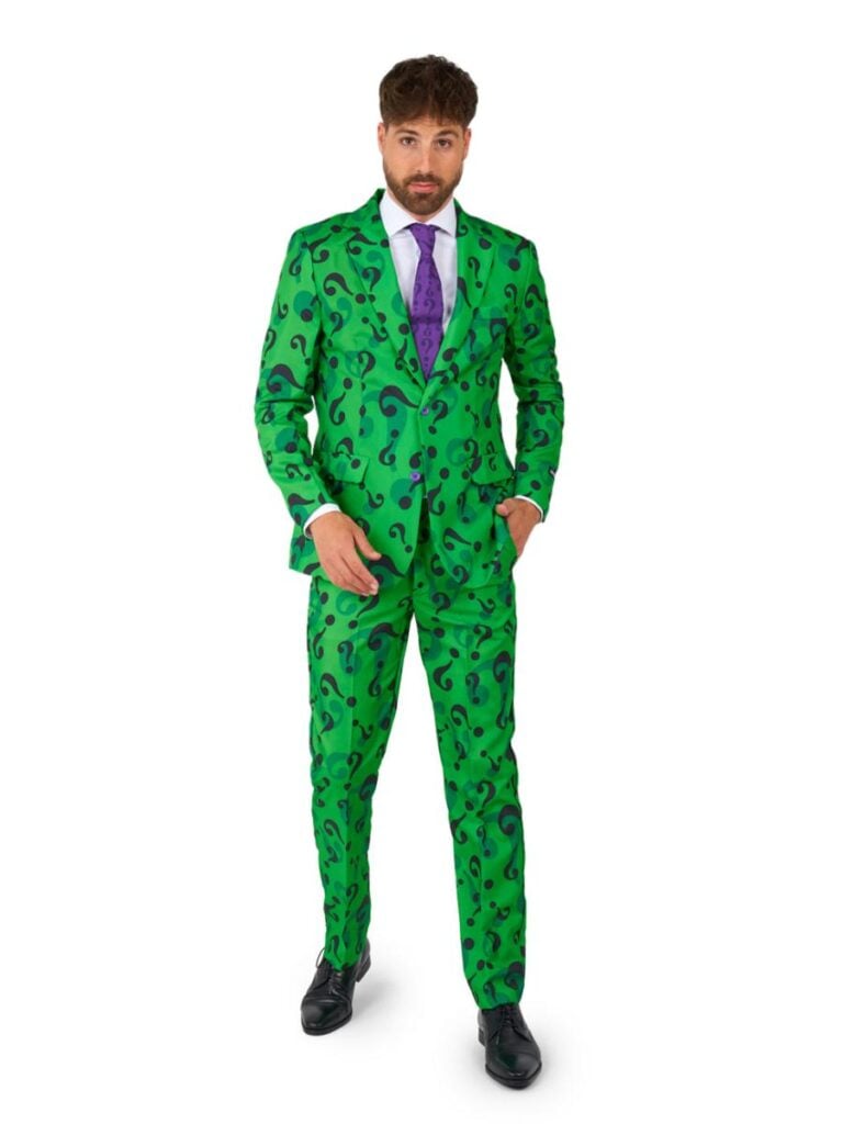 Fat Riddler Costume Deluxe Riddler Costume: Outsmart Gotham in Bold Style with this #1 Seller