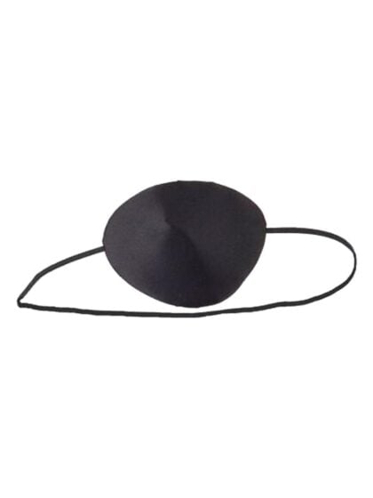 Satin black eye patch