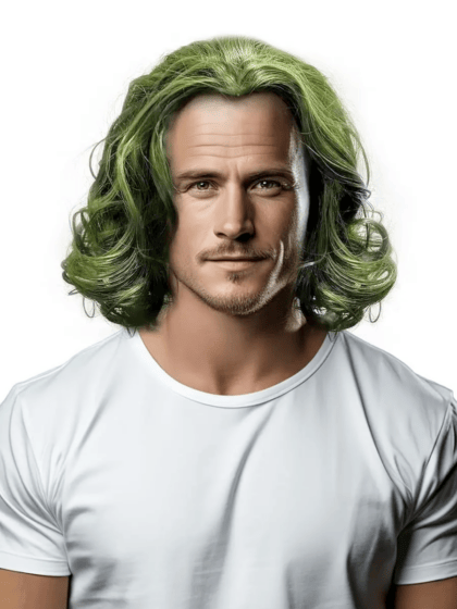 Dark Green Joker Wig