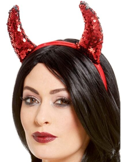 Sequin Devil Horns