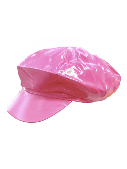 Light Pink Vinyl Gogo Cap 1960s Hat