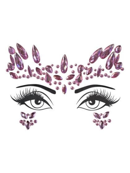 Pink Wing Face Jewels