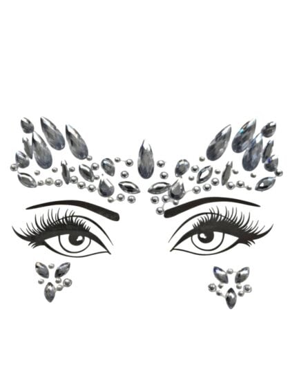 Silver Wing Face Jewels