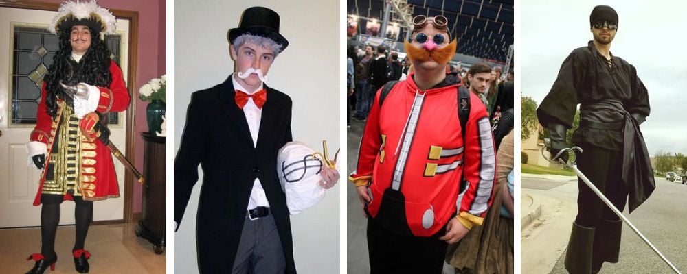 famous moustache characters