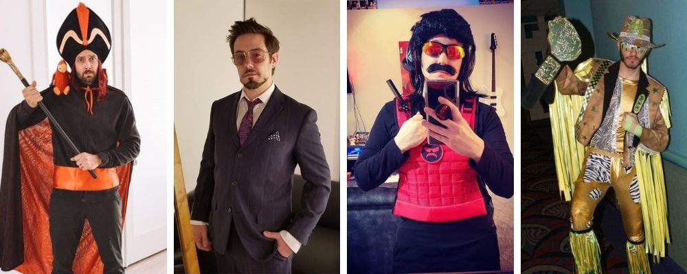 Pop culture moustache costumes
