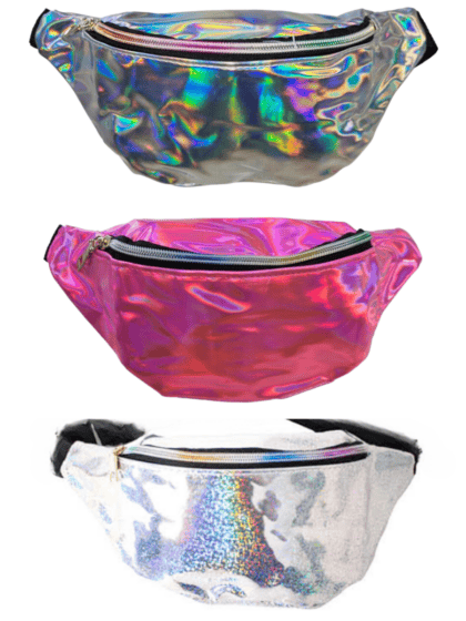 Iridescent Bum Bag - Pink or Silver