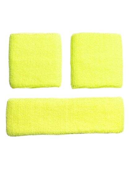 Yellow Sweatband Set