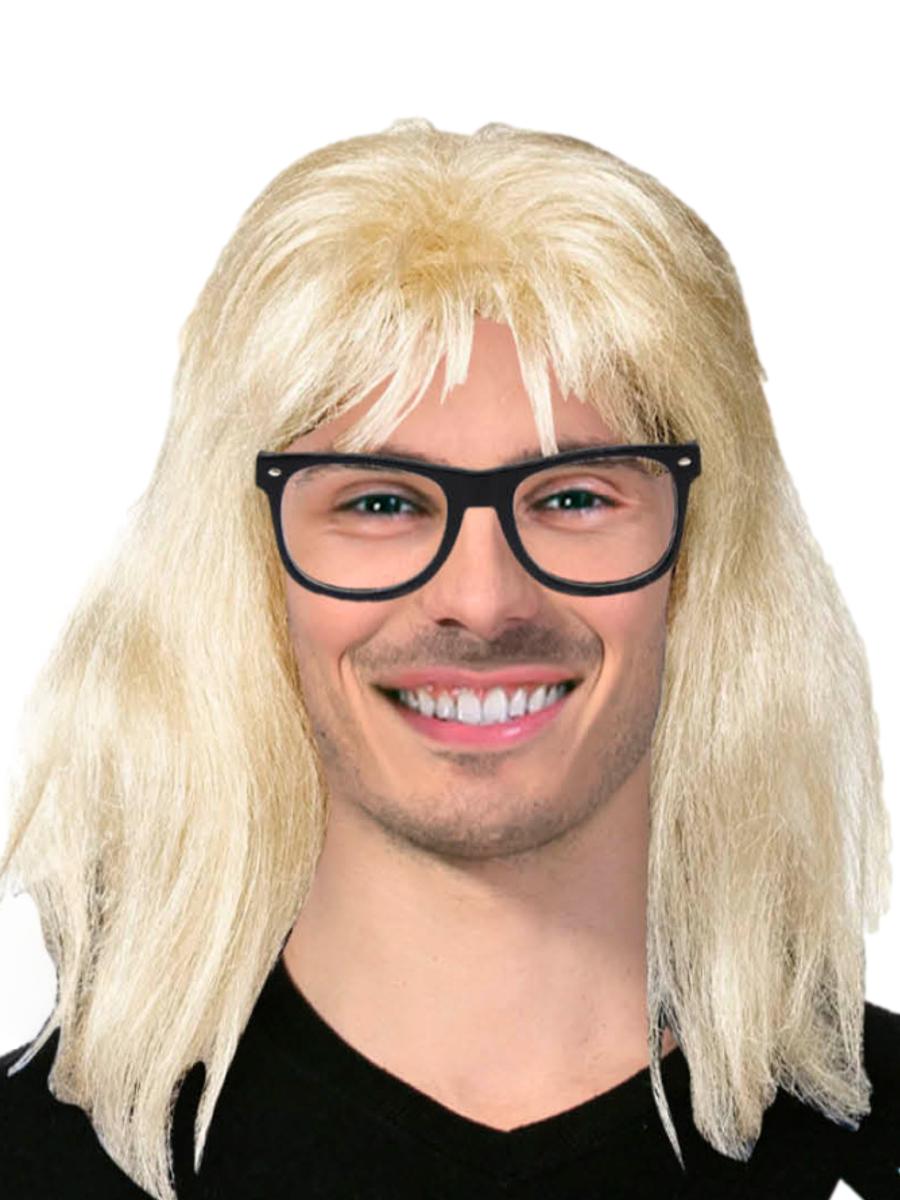 Blonde Nerd Mullet Wig