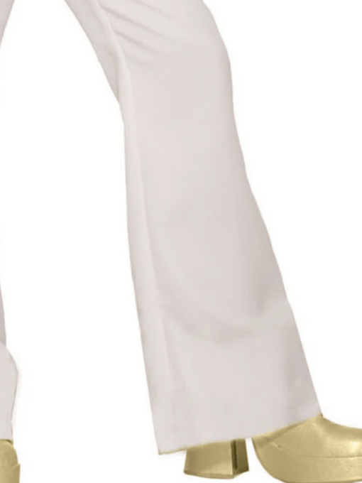 White Flare Trousers