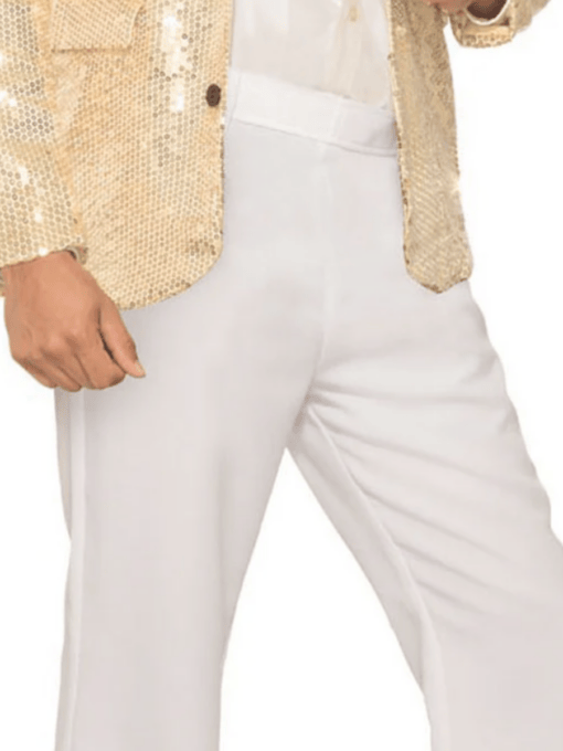 White Flare Trousers