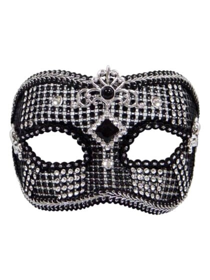 Black and Silver Masquerade Mask