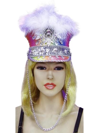 Bejwelled festival visor hat