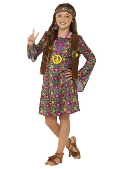 Girls Hippie Costume 60s groovy