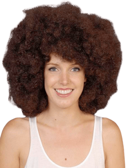 Brown XL Afro Wig