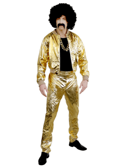 Gold Disco Singer Costume
