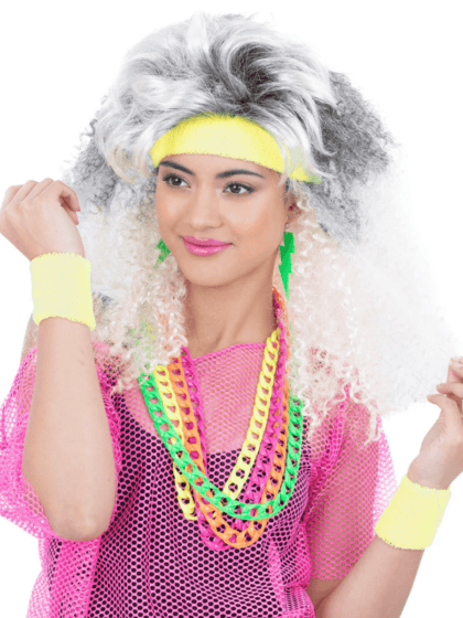 80s Neon Yellow Sweatbands