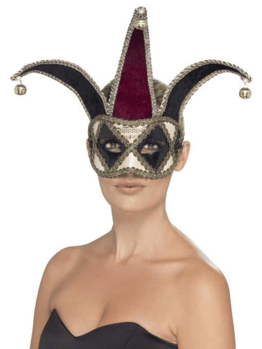 Gothic Venetian Harlequin Mask - Image 4