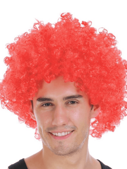 Red Afro Wig