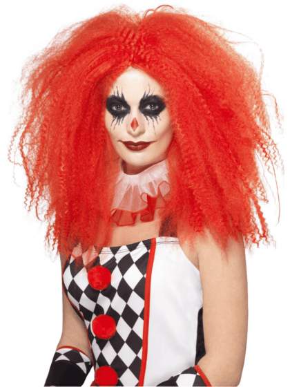 Red Clown Lady Wig