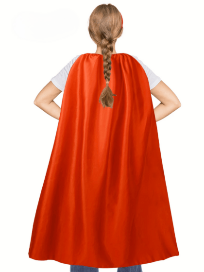 Red Satin Cape 120cm
