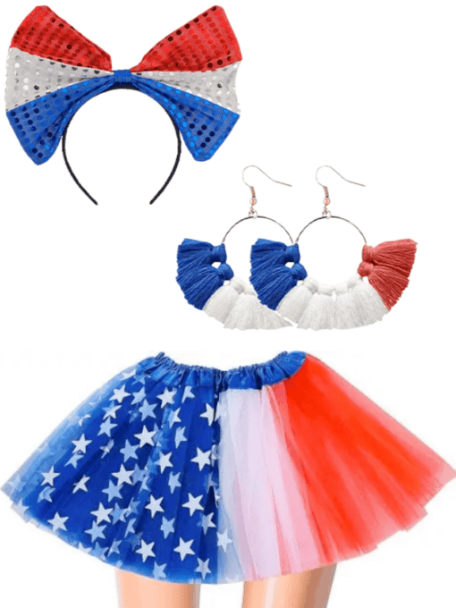 USA 4th of July Costume Set - 8pc Set - Image 3