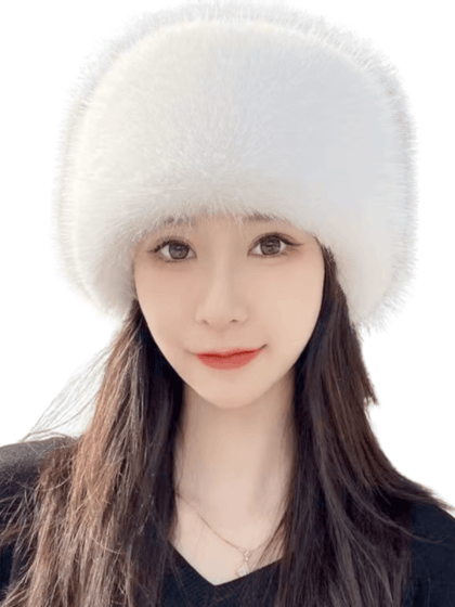 White Fur Hat